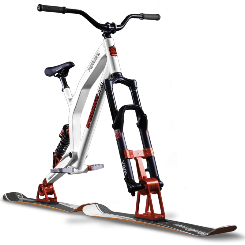 Front view of the ski bike Keiler